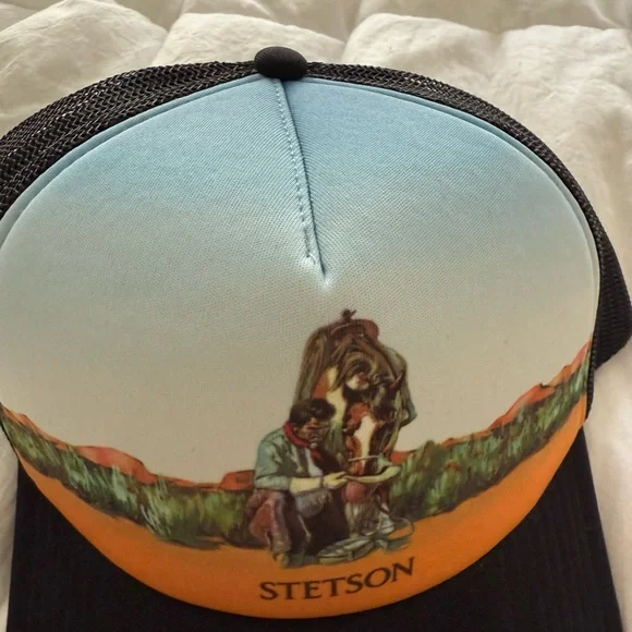 Stetson Hat Rare Trucker - Picture 2 of 3